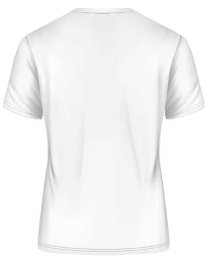 Wit heren t-shirt, achterkant